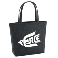 Filz Shopper Peace Friedenstaube  22 Liter Filztasche