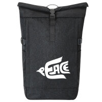 Kurierrucksack Peace Friedenstaube  30-44 Liter Black...
