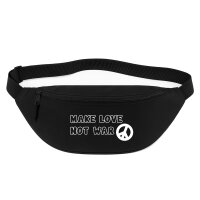 Bauchtasche Make Love not War  2,5 Liter Black Crossbody Bag
