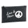 Kulturbeutel Love & Peace  1 Liter Filz Charcoal Kosmetiktasche