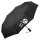 Regenschirm Love & Peace  98cm Schwarz