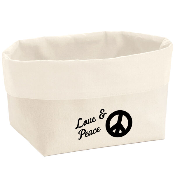 Organizer Love & Peace Aufbewahrungskorb