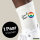 Socken Love & Peace  Größe 37/46 White Motiv Tennissocken