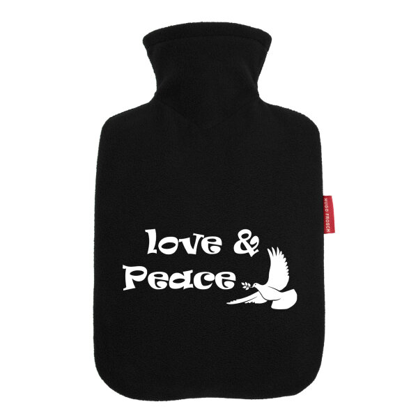 Wärmflasche Love & Peace