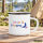 Emaille Tasse Love & Peace in Weiß, 300 ml