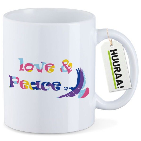 Kaffeetasse Love & Peace  330ml