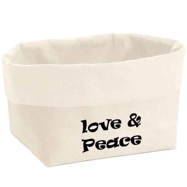 Organizer Love & Peace 70s Aufbewahrungskorb