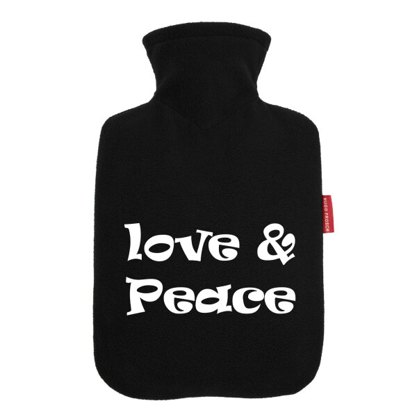 Wärmflasche Love & Peace 70s
