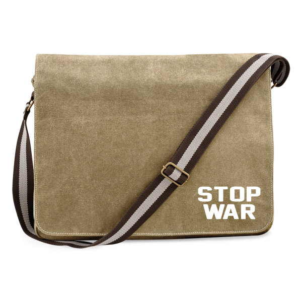 Umhängetasche Stop War  14 Liter