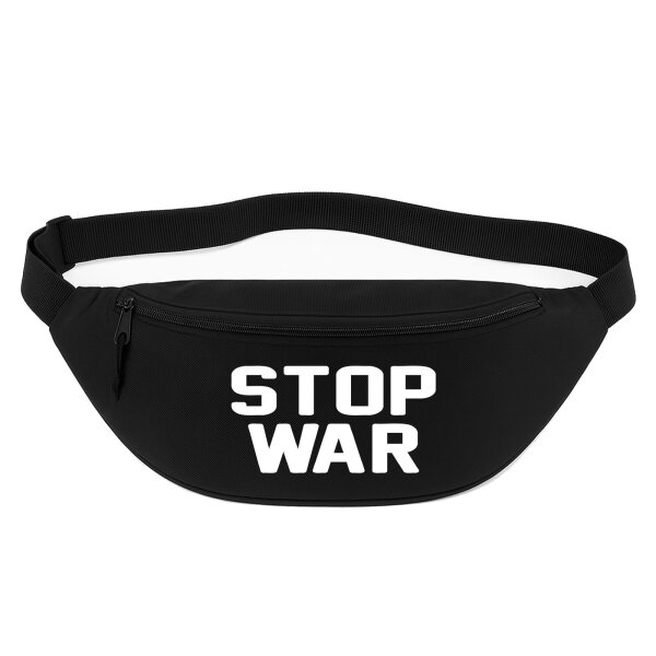 Bauchtasche Stop War  2,5 Liter Black Crossbody Bag
