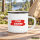 Emaille Tasse Stop Racism in Weiß, 300 ml
