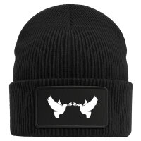 Beanie Friedenstauben Black Mütze
