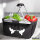 Einkaufskorb faltbar Friedenstauben  20 Liter Tragekorb Black