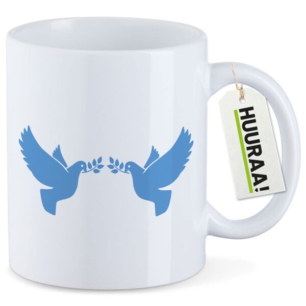 Kaffeetasse Friedenstauben  330ml
