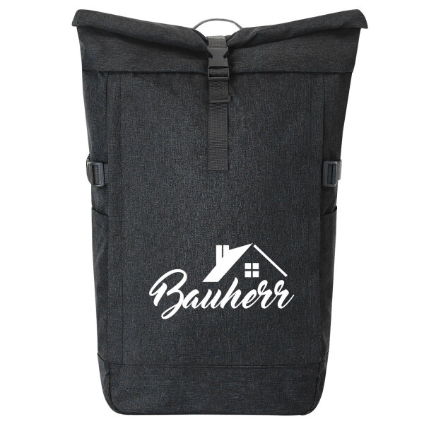 Kurierrucksack Bauherr  30-44 Liter Black Melange