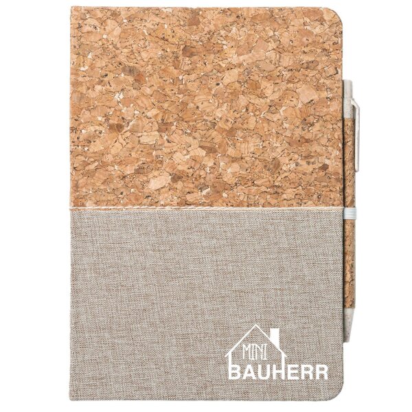 Notizbuch A5 Mini Bauherr 80 Blatt inkl. Kugelschreiber