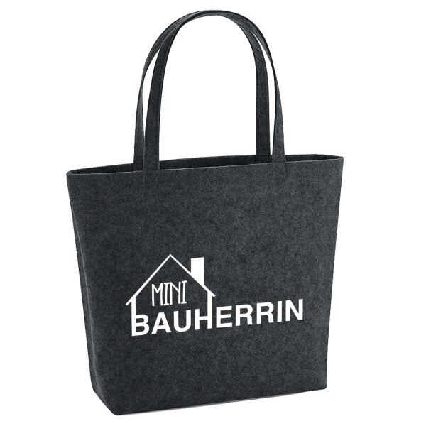 Filz Shopper Mini Bauherrin  22 Liter Filztasche