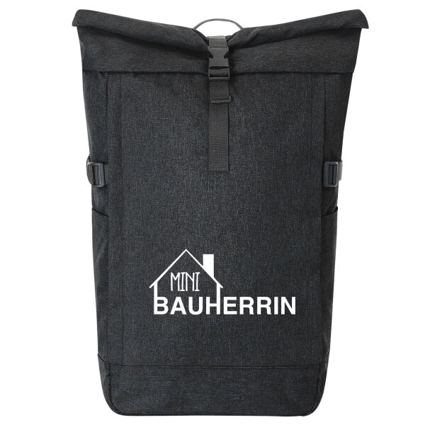 Kurierrucksack Mini Bauherrin  30-44 Liter Black Melange