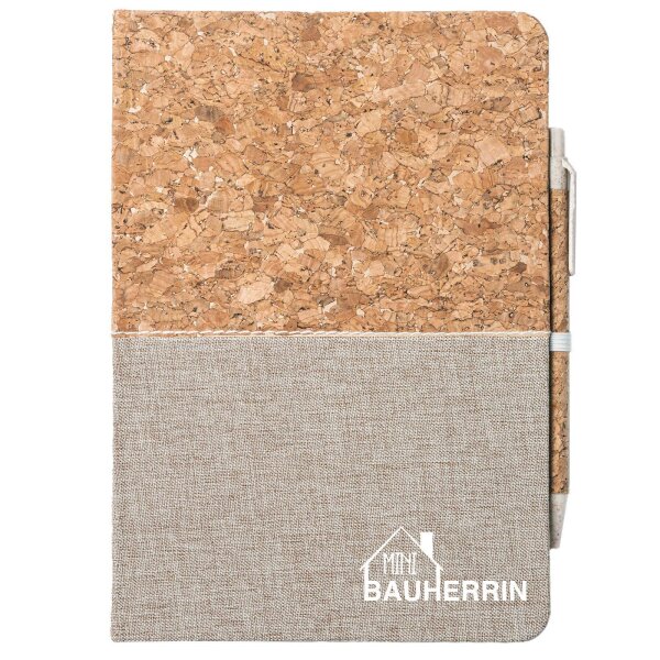 Notizbuch A5 Mini Bauherrin 80 Blatt inkl. Kugelschreiber
