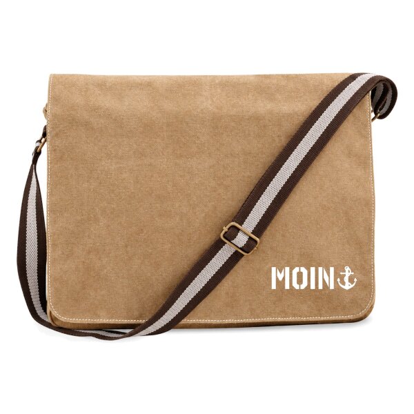 Umhängetasche Moin Anker, Canvas, 14 Liter