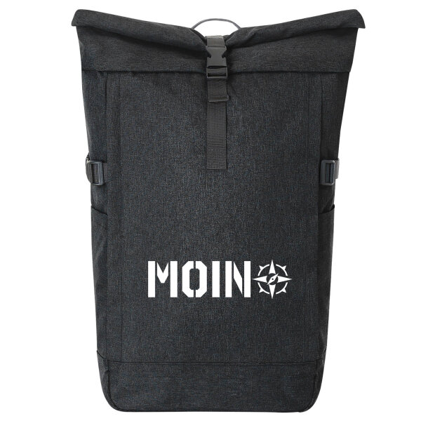 Kurierrucksack Moin Kompass 30-44 Liter Black Melange
