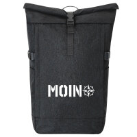 Kurierrucksack Moin Kompass 30-44 Liter Black Melange