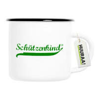 Emaille Tasse Schützenkind Vintage 300ml Vintage...