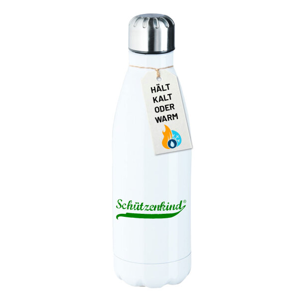 Edelstahl-Trinkflasche Schützenkind Vintage 500ml Wasserflasche