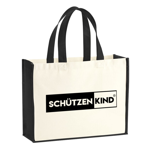 Jutetasche Schützenkind Modern 21 Liter Black