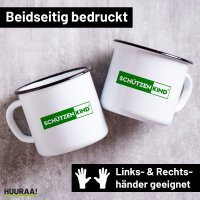 Emaille Tasse Schützenkind Modern 300ml Vintage...