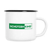 Emaille Tasse Sch&uuml;tzenkind Modern in...