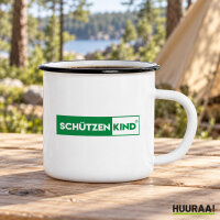 Emaille Tasse Sch&uuml;tzenkind Modern in...