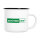 Emaille Tasse Schützenkind Modern in Weiß, 300 ml