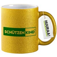 Glitzertasse Schützenkind Modern 330ml