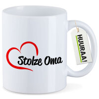 Tasse Stolze Oma Herz 330ml Weiß