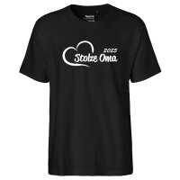 Herren T-Shirt Stolze Oma 2025 Herz Größe S-3XL