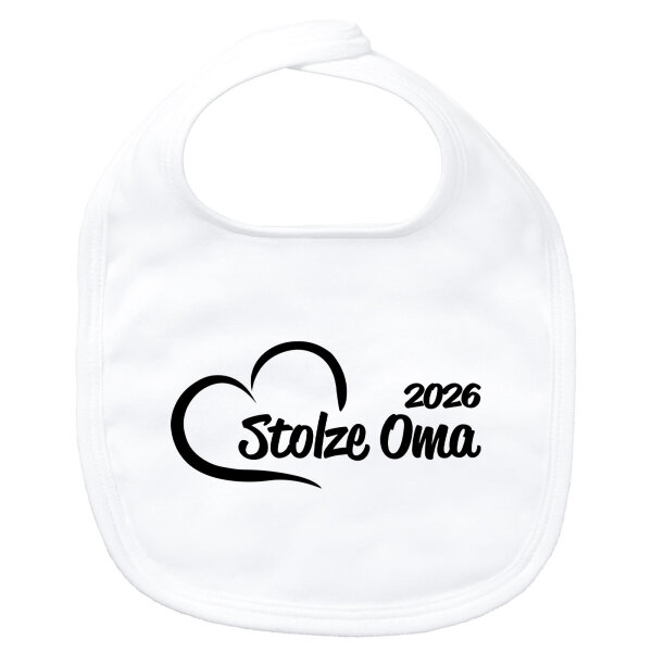 Baby Lätzchen Stolze Oma 2026 Herz