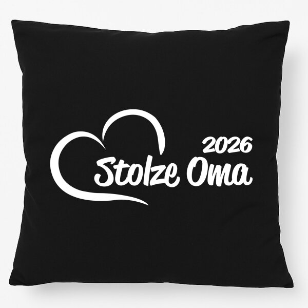 Kissen Stolze Oma 2026 Herz 40x40cm