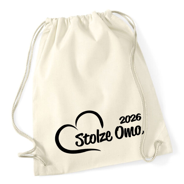 Turnbeutel Stolze Oma 2026 Herz 12 Liter