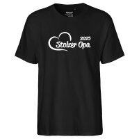 Herren T-Shirt Stolzer Opa 2025 Herz Größe S-3XL