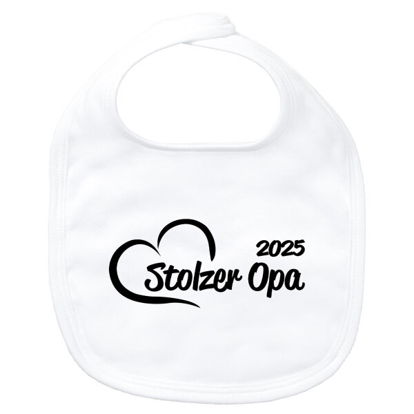 Baby Lätzchen Stolzer Opa 2025 Herz