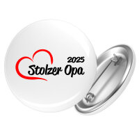 Button Stolzer Opa 2025 Herz