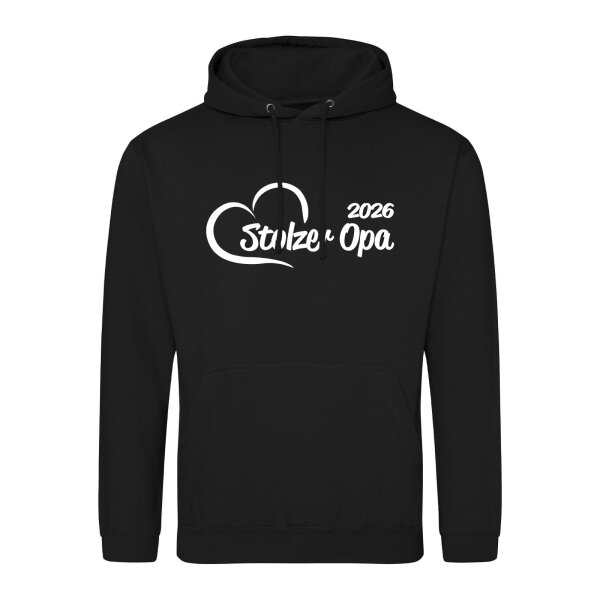 Unisex Hoodie Stolzer Opa 2026 Herz Größe S-3XL