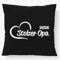 Kissen Stolzer Opa 2026 Herz 40x40cm