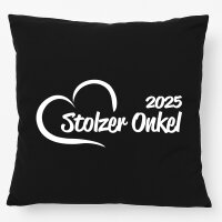 Kissen Stolzer Onkel 2025 Herz 40x40cm