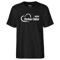 Herren T-Shirt Stolzer Onkel 2026 Herz Größe S-3XL