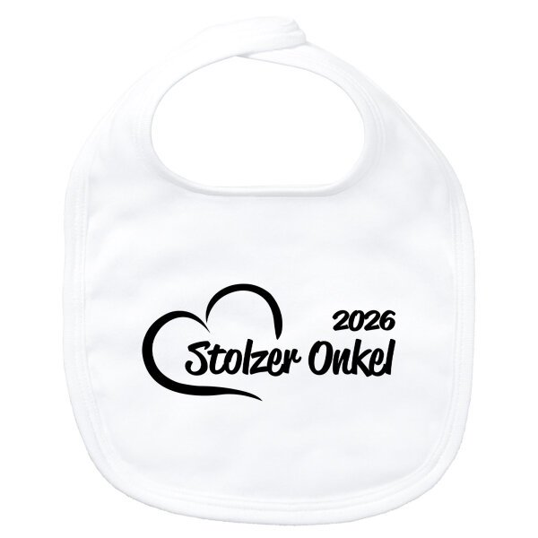 Baby Lätzchen Stolzer Onkel 2026 Herz