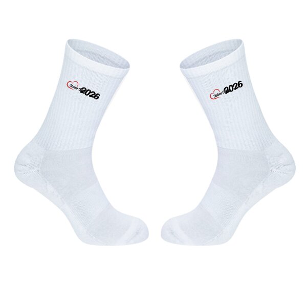 Unisex Socken Stolzer Onkel 2026 Herz Baumwolle