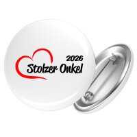Button Stolzer Onkel 2026 Herz