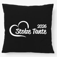 Kissen Stolze Tante 2026 Herz 40x40cm